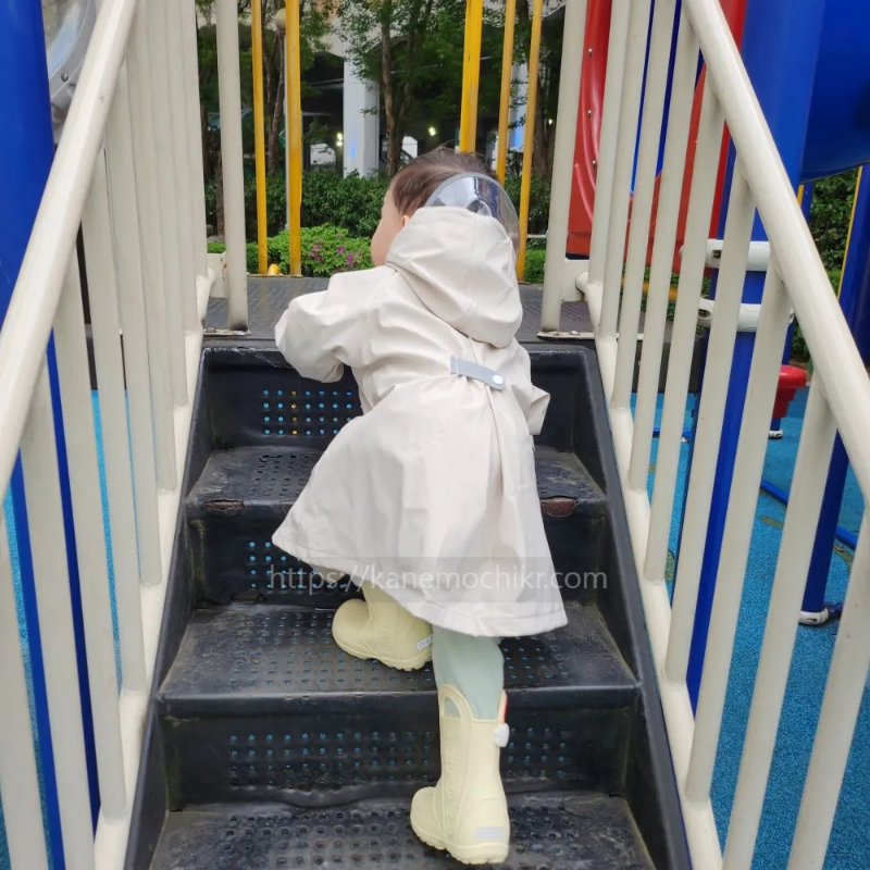 아가드레인코트-M사이즈착용