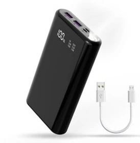 큰용량 대용량 보조배터리 30000mAh 핸드폰 충전기 보조 밧데리 LCD 잔량표시 무드등&#44; KRA1261