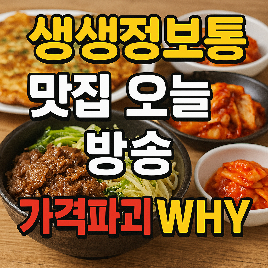 생생정보통-맛집오늘방송