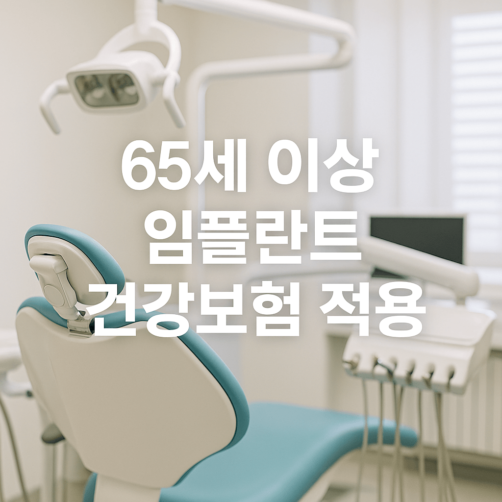 65세 이상 임플란트 지원