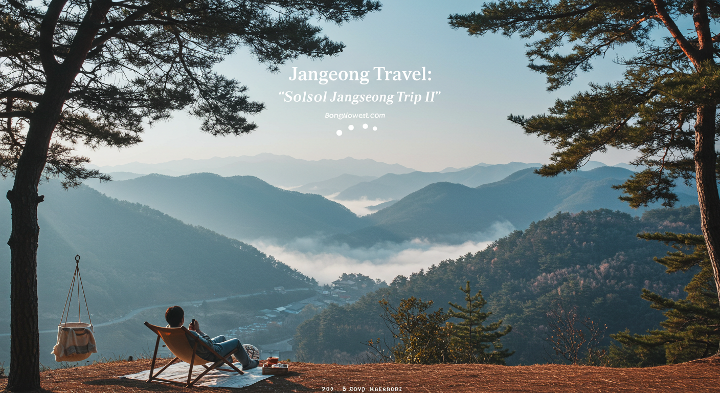 장성군 '쏠쏠한 장성여행Ⅱ' 이벤트: 여행 경비 지원받고 힐링 떠나요!