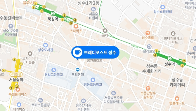 브레디포스트-지도