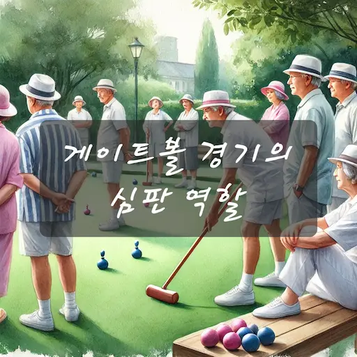게이트볼 경기의 심판 역할
