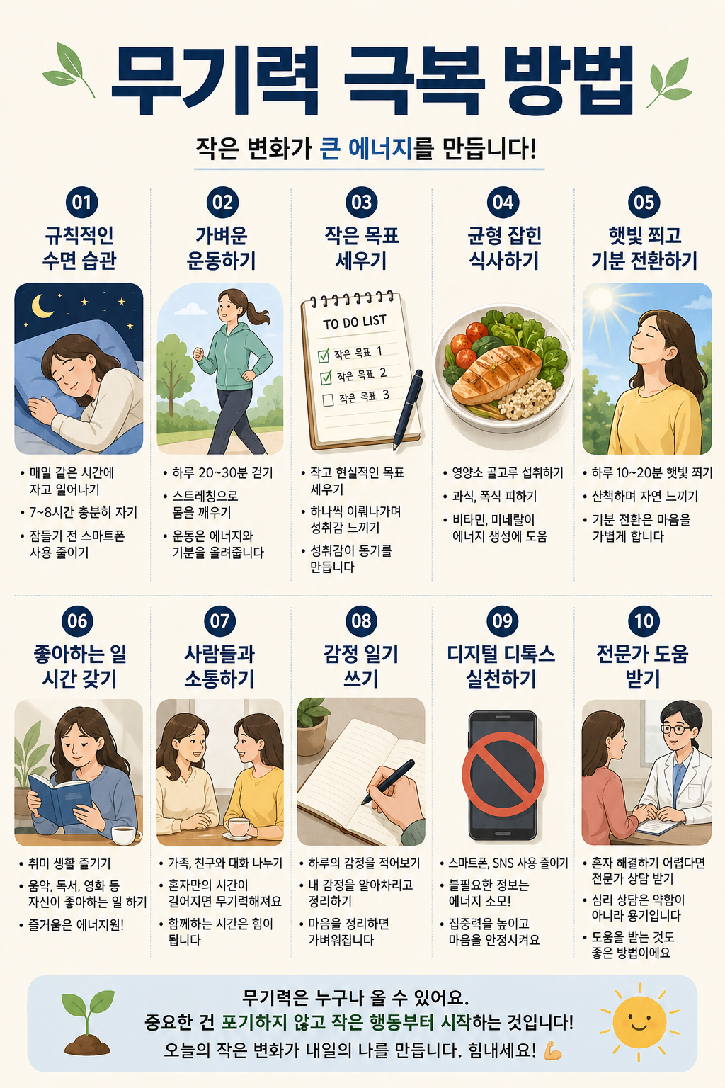 무기력 극복 방법