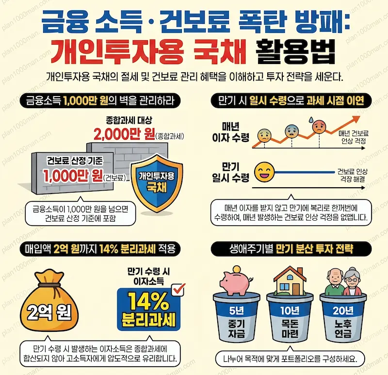 개인용 국채 활용 절세 인포그래픽