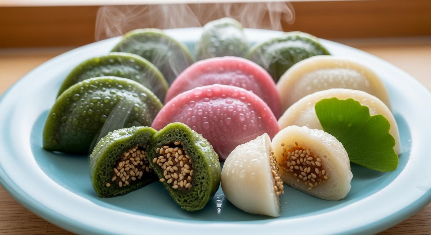 송편 데우기