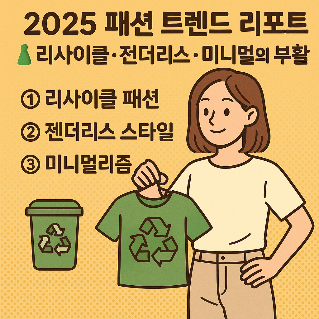 패션 트렌드 리포트 👗 리사이클·젠더리스·미니멀의 부활 관련사진