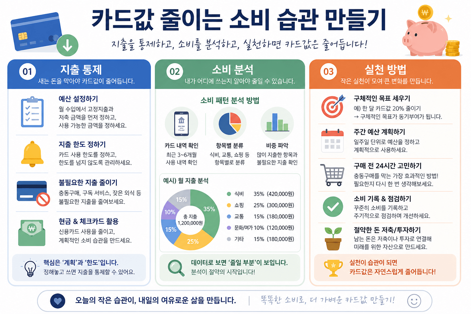 카드값 줄이는 소비 습관