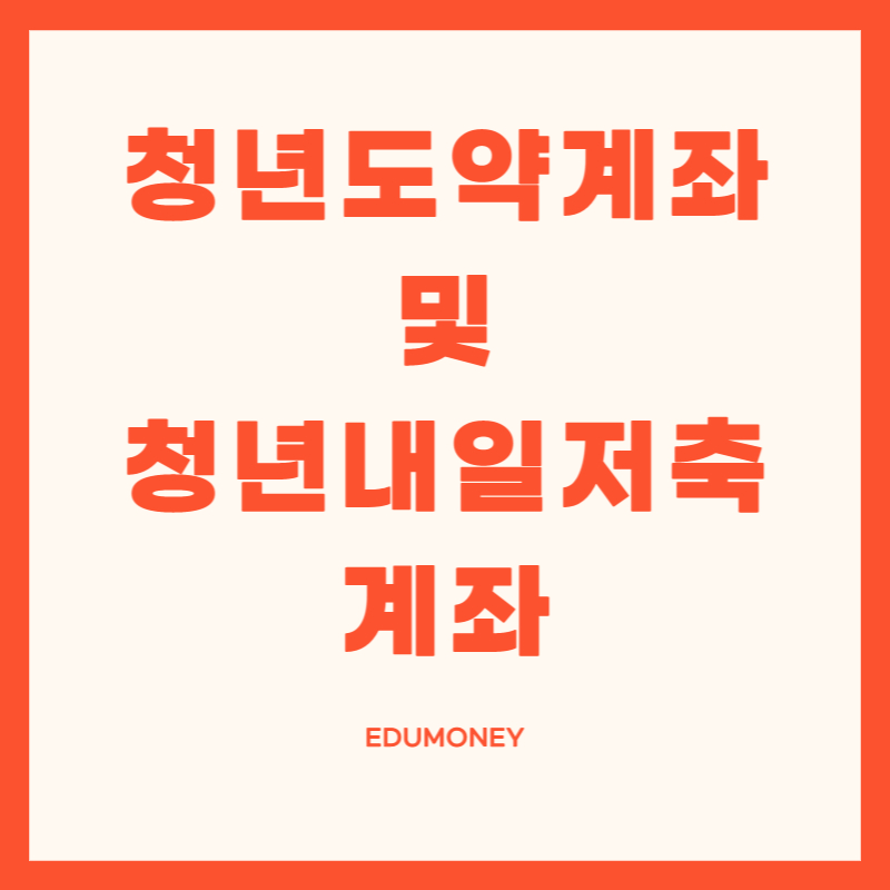 청년도약계좌 및 청년내일저축계좌