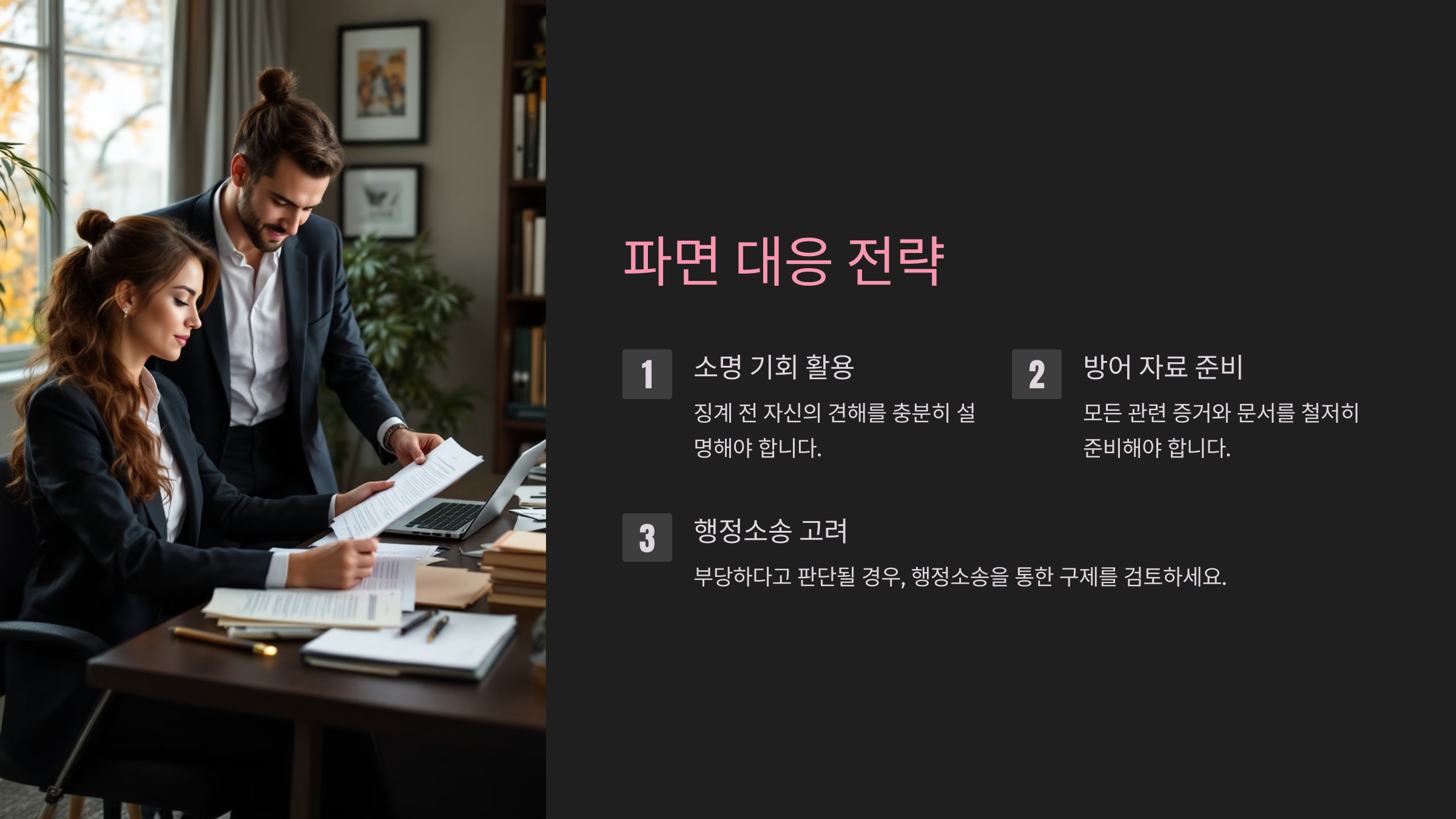 파면 대응 전략