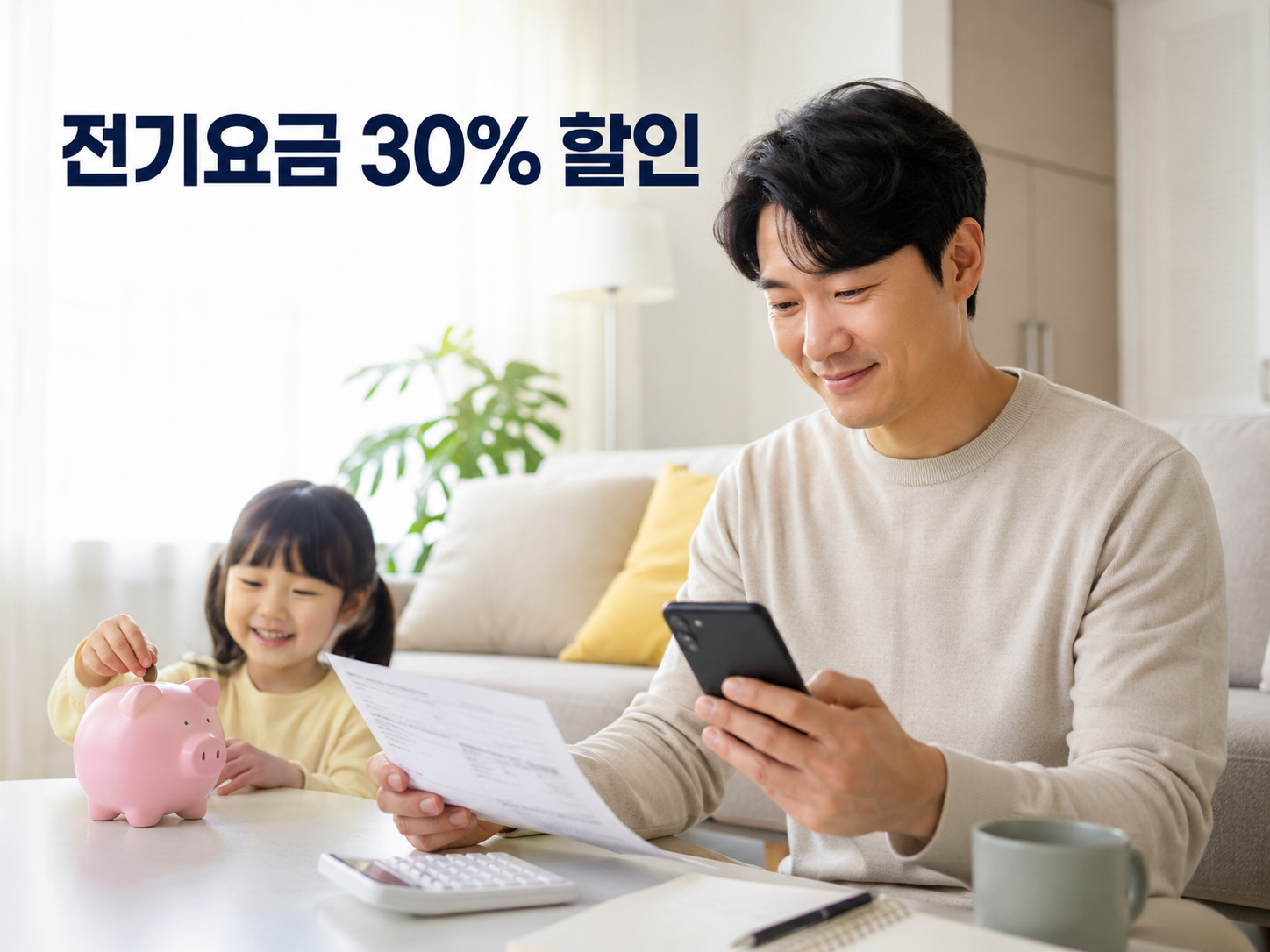 전기요금 할인, 행복한 가족 풍경