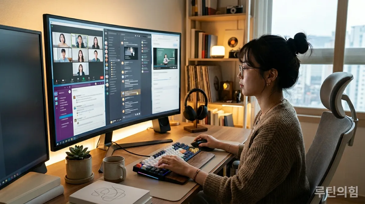 다양한 온라인 스터디 플랫폼을 활용하여 학습하는 한국인