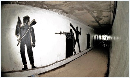 나들라온 통일촌 군막사