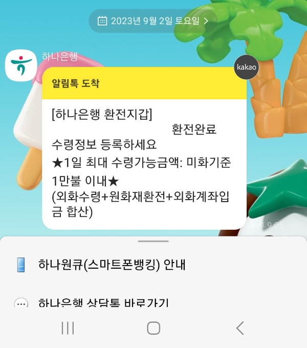하나은행 환전 지갑