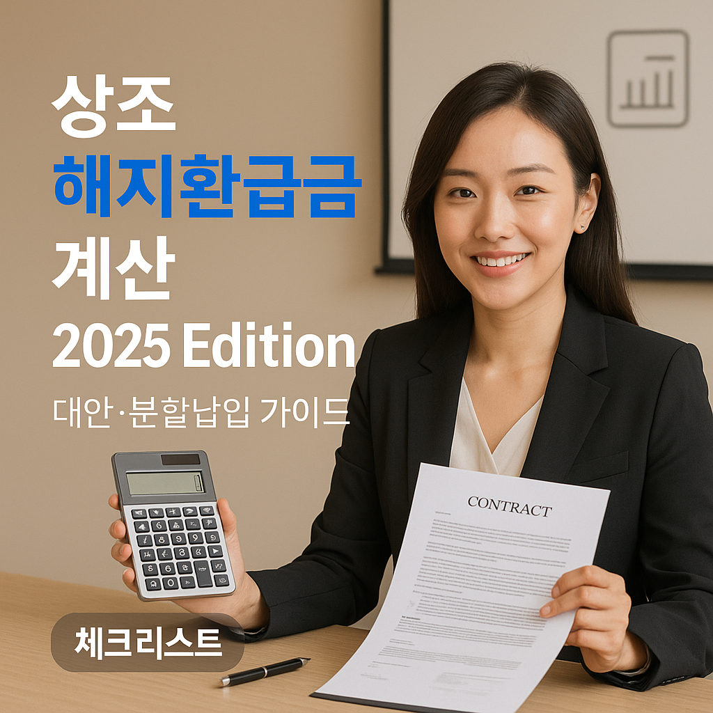 상조 해지환급금 계산 2025 Edition 대안&middot;분할납입 가이드