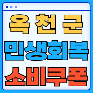 충청북도 옥천군 민생회복 소비쿠폰 지원금 농어촌 인구감소지역 혜택 신청방법 신청기간 사용처