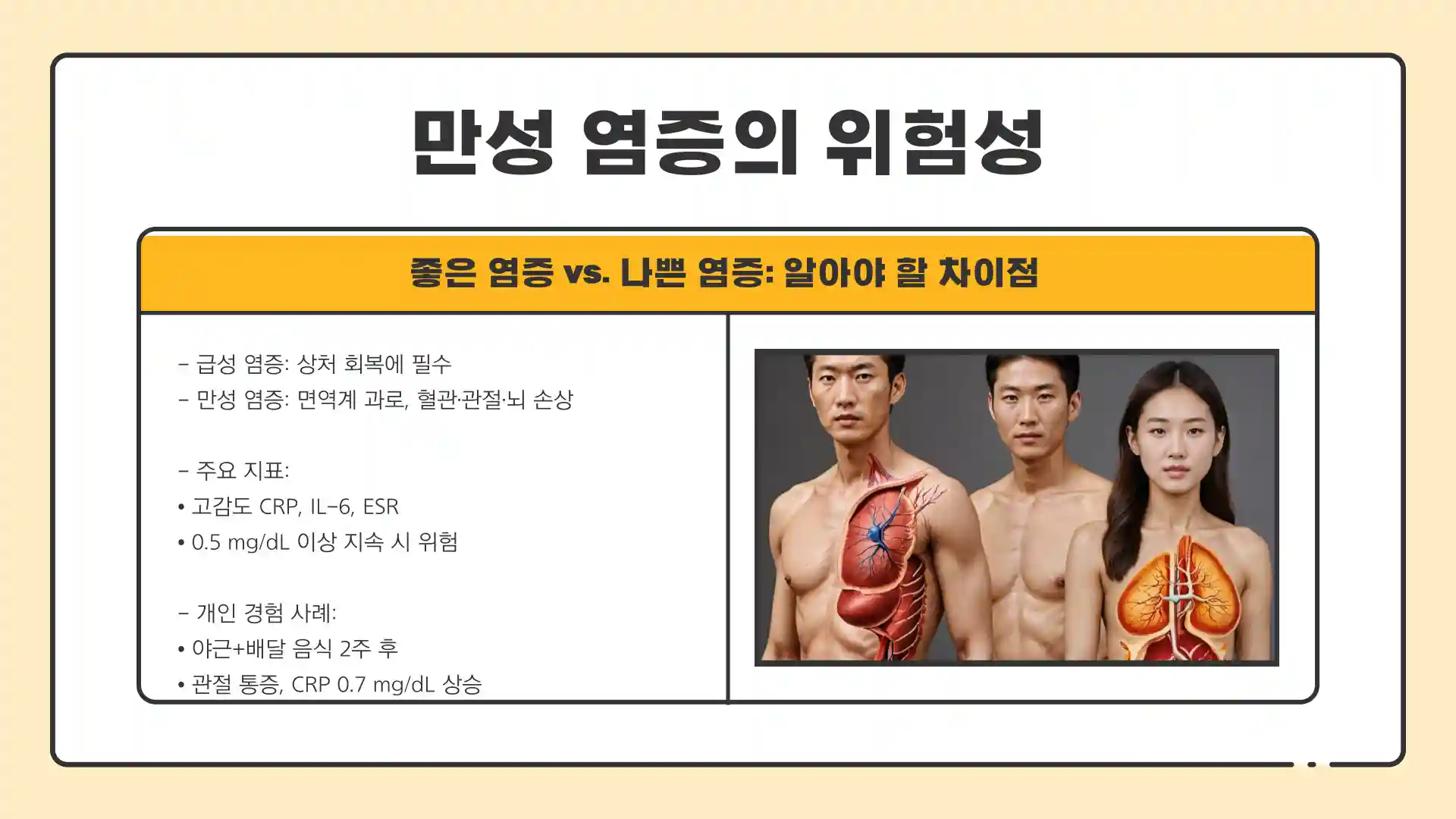 몸속 염증제거방법