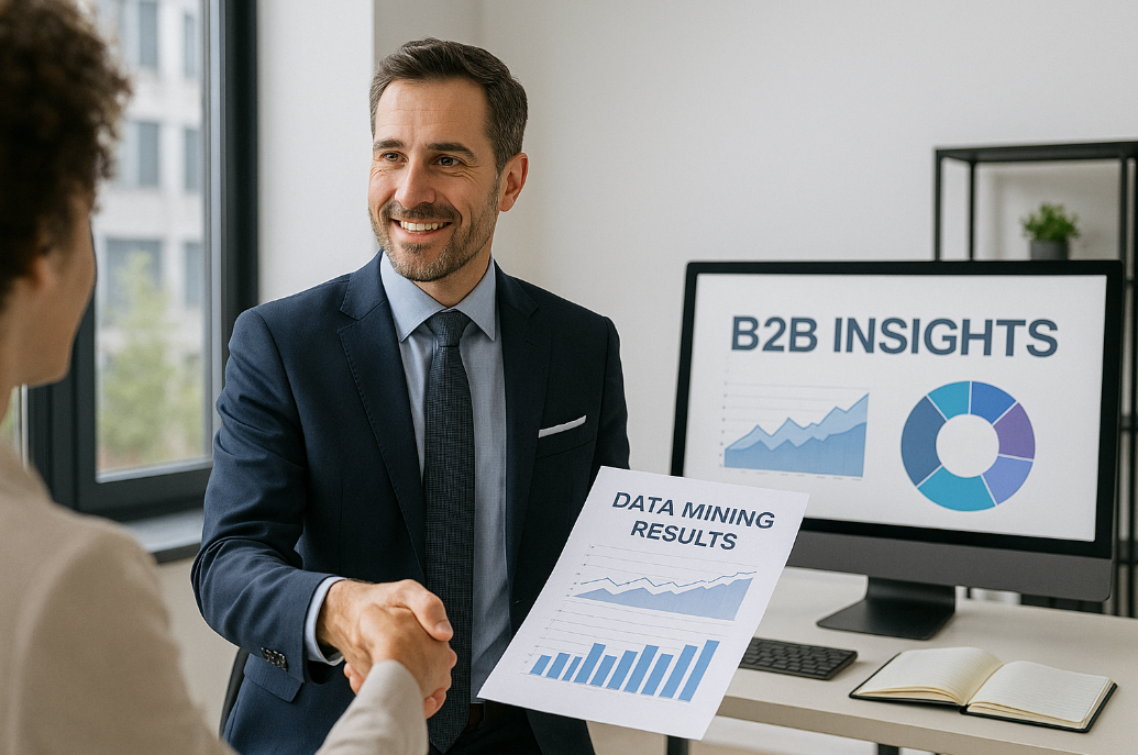 데이터마이닝 결과 판매로 B2B 인사이트 상품 비즈니스