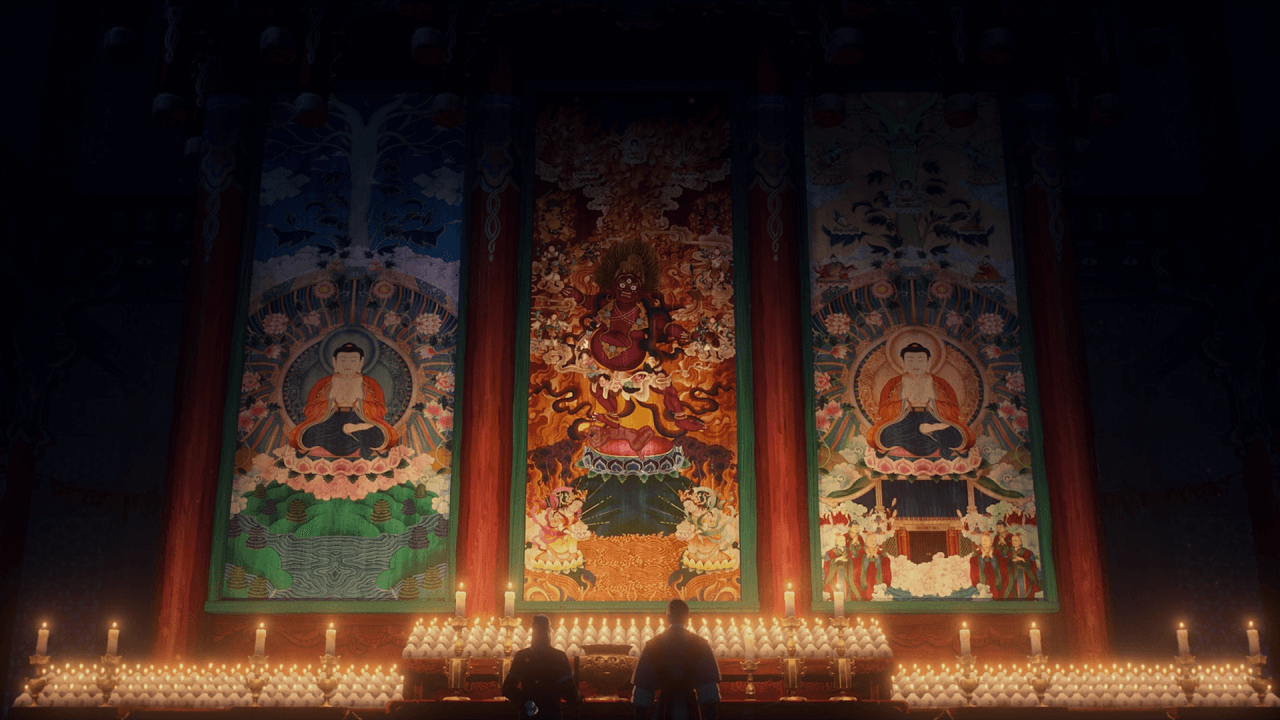 한국적 오컬트 문화를 보여주는 해동밀교 예언에 관한 그림