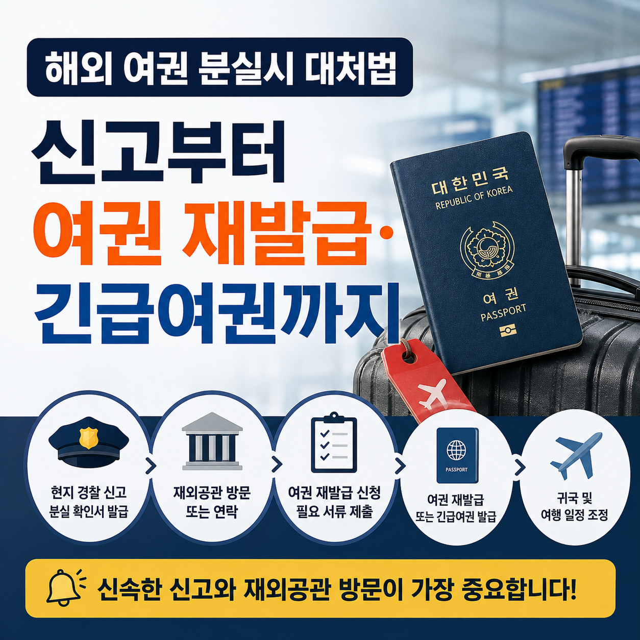 해외 여권 분실시 대처법, 신고부터 여권 재발급·긴급여권까지
