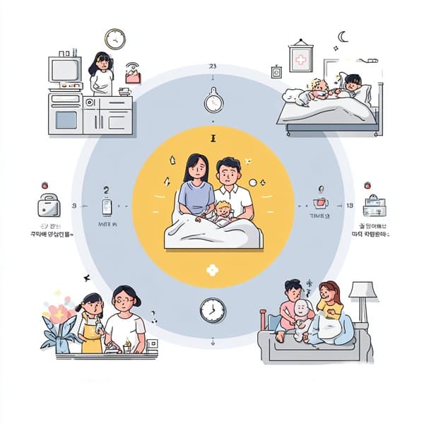 돌봄 공백 발생 원인을 시각화한 인포그래픽 이미지