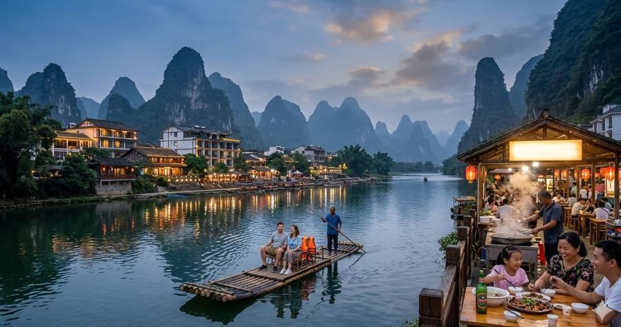 계림 양삭 여행 (숙소 추천,피조위 맛집, 리강 뗏목)