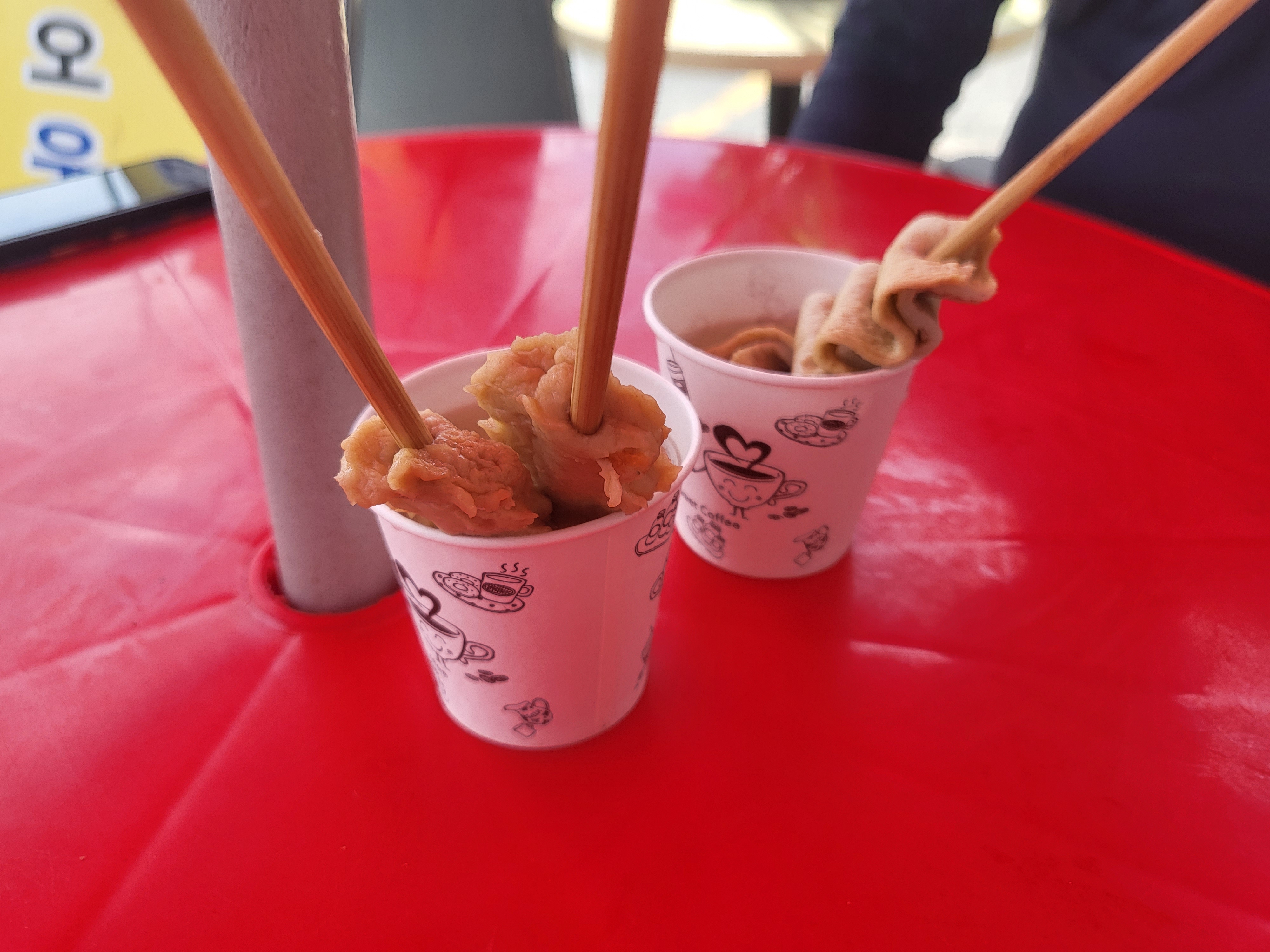 만성리검은모래해변 오뎅
