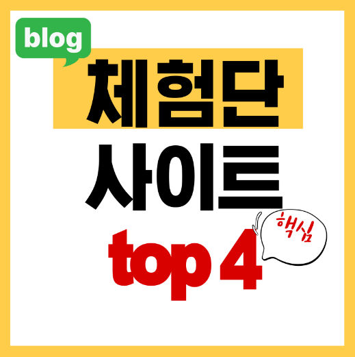 블로그 체험단 사이트