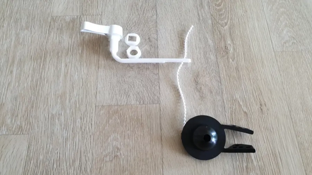 변기 레버 손잡이와 물마개