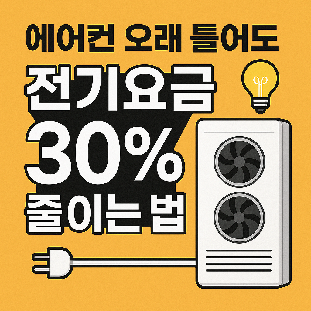 에어컨 전기요금 전기세 확 줄이는 방법