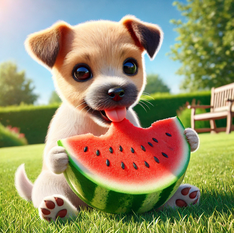 강아지 수박