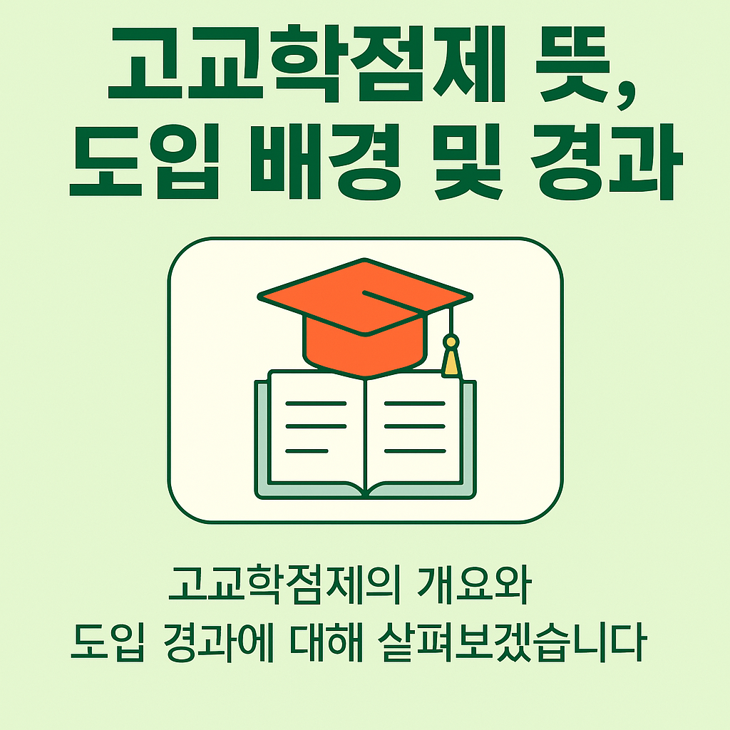 고교학점제 뜻, 도입 배경 및 경과