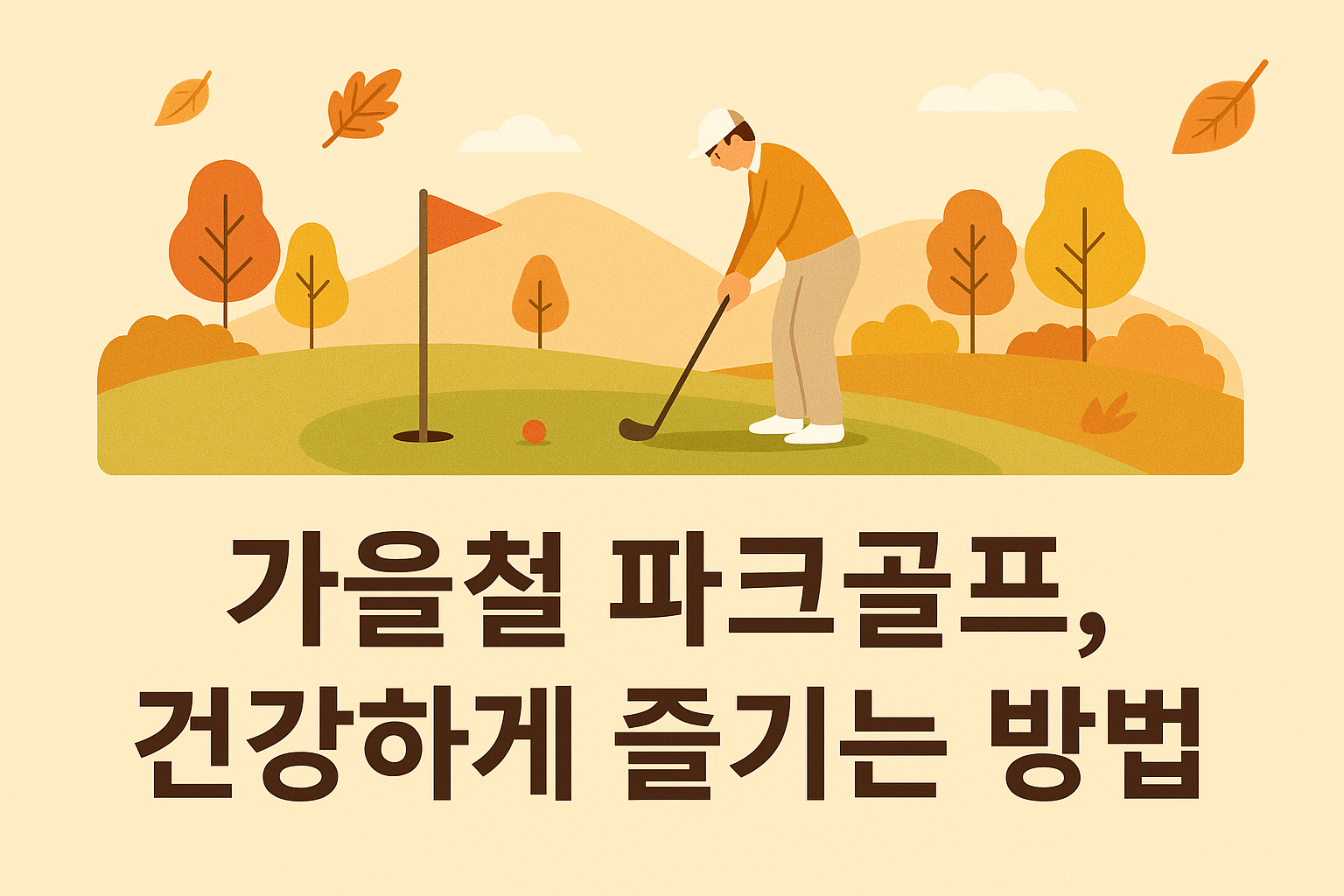 가을철 파크골프, 건강하게 즐기는 방법