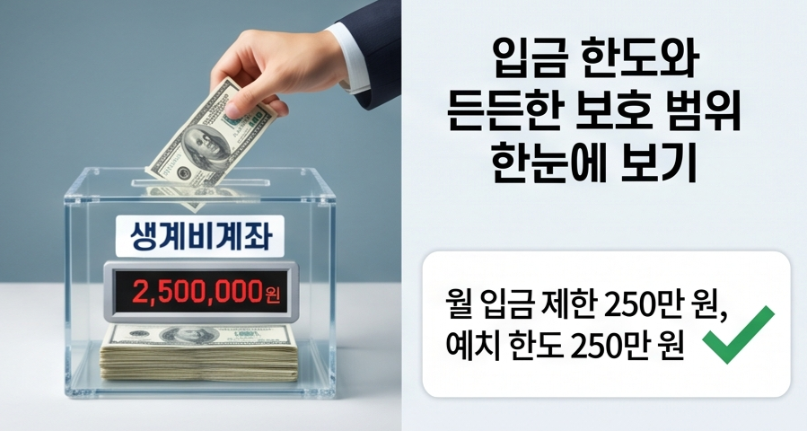 2026 생계비계좌로 월 250만원 지키는 방법! (자격조건, 개설은행, 한도, 신청방법 등)