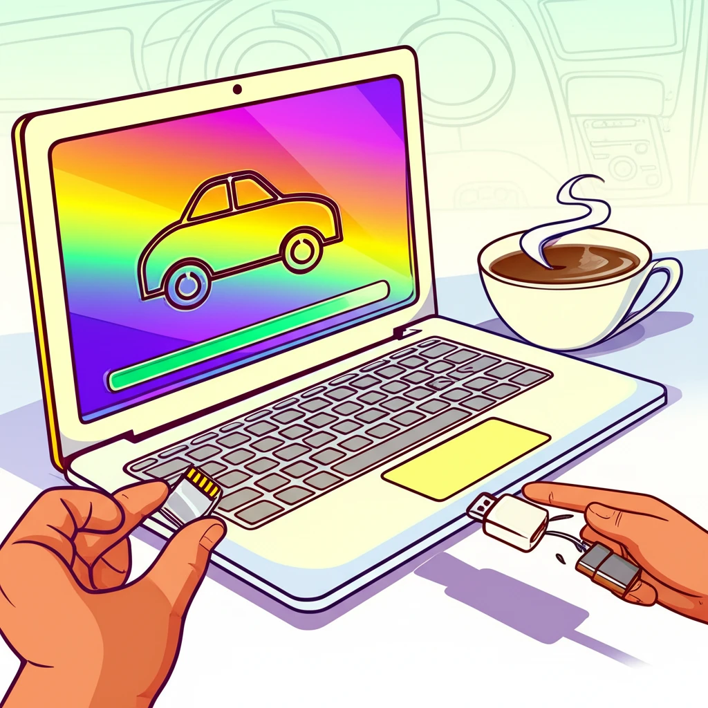 카니발 내비게이션 지도 업데이트 오류..