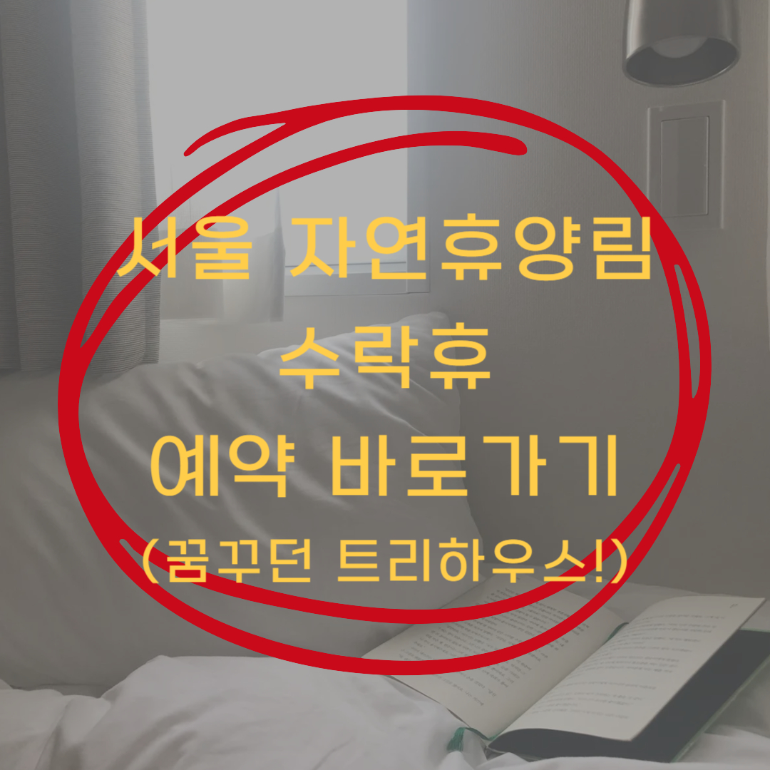 노원 수락휴 예약 ▶▶ (수락휴 트리하우스 예약 바로가기)