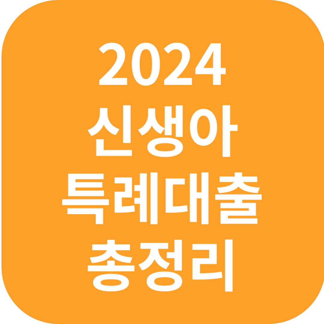 2024 신생아 특례대출 총정리