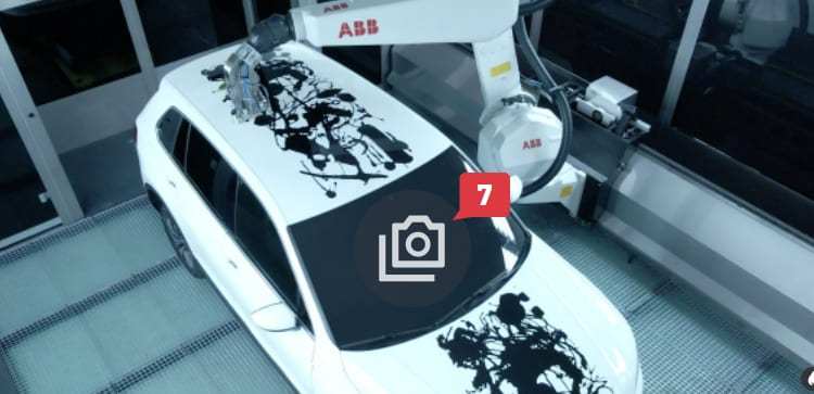 세계 최초 로봇으로 도색한 아트카 개발