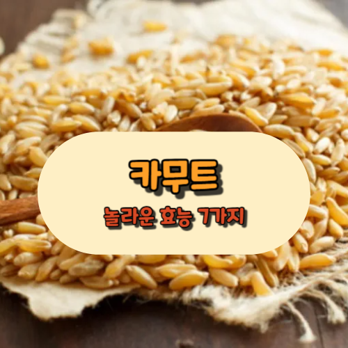 카무트 놀라운 효능