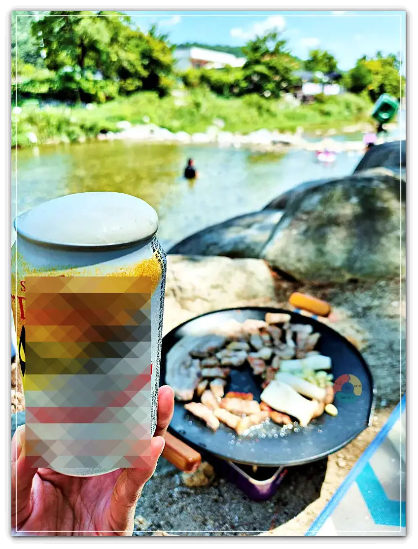 장천계곡_고기불판