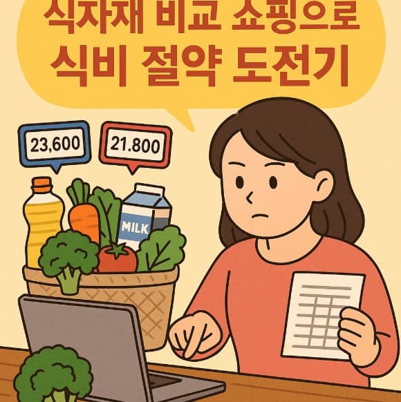 식자재 비교 쇼핑으로 식비 절약 도전기