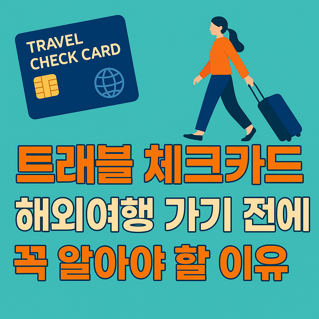 트래블 체크카드, 해외여행 필수 준비물(feat.환전 수수료 무료)