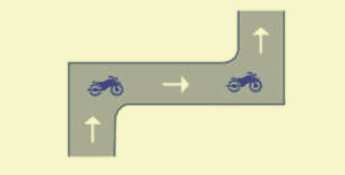 오토바이-시험-굴절코스