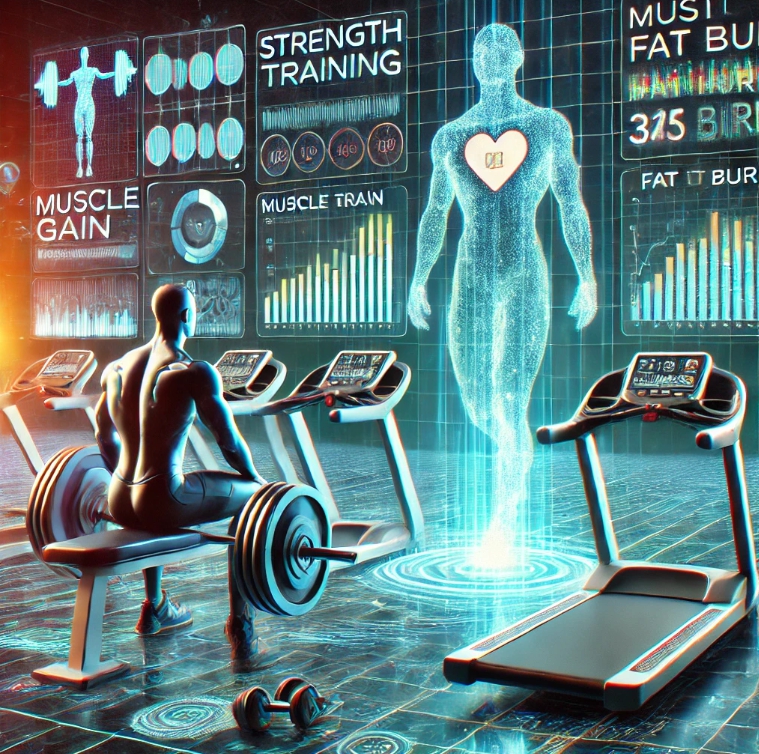 운동하는 모습을 표현한 이미지