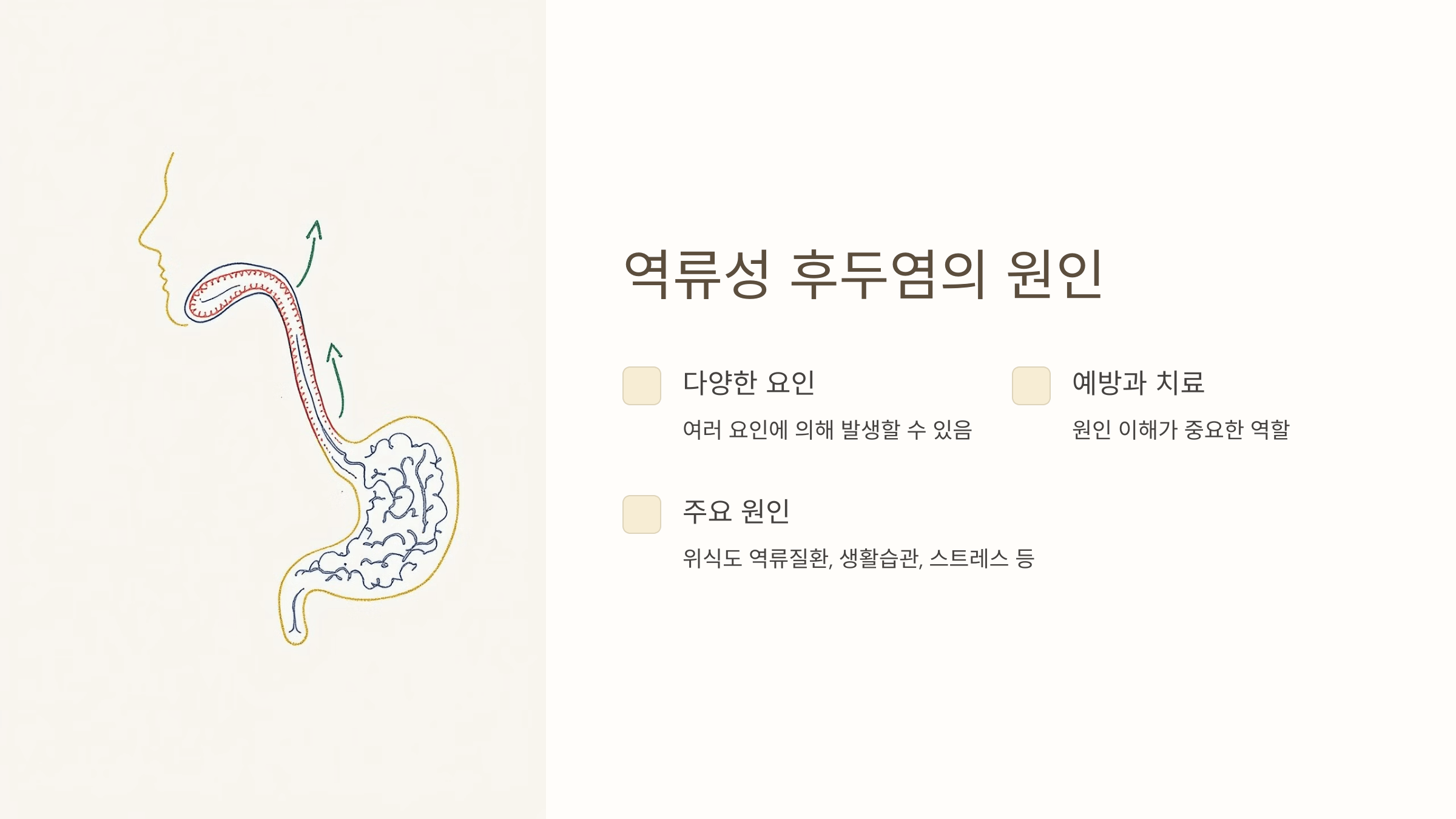 역류성 후두염과 관련된 사진입니다.