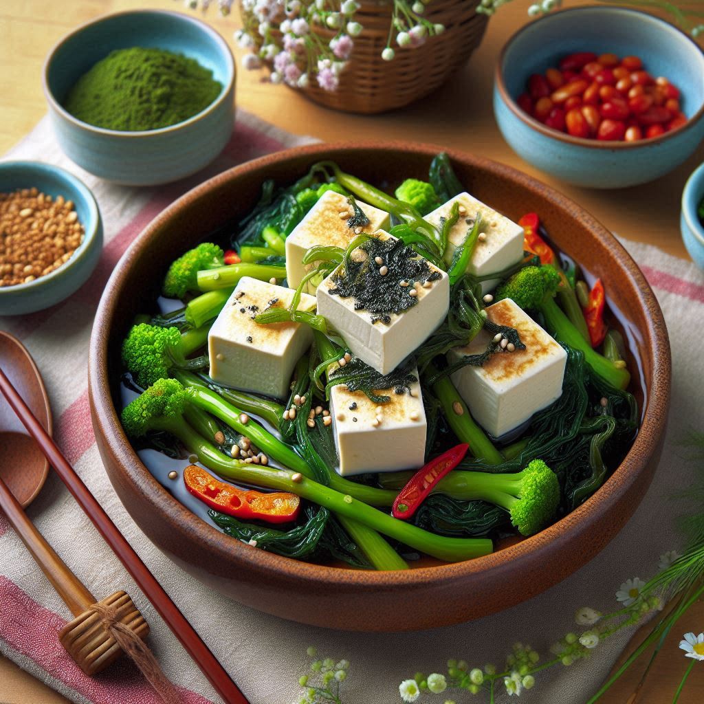 아이들 반찬으로 좋은 비름나물두부무침