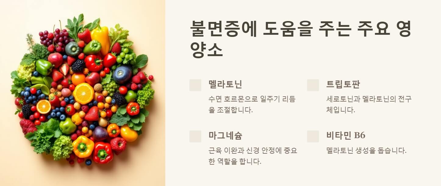 불면증에 좋은 음식