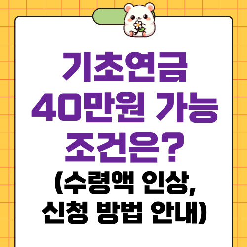 기초연금 40만원