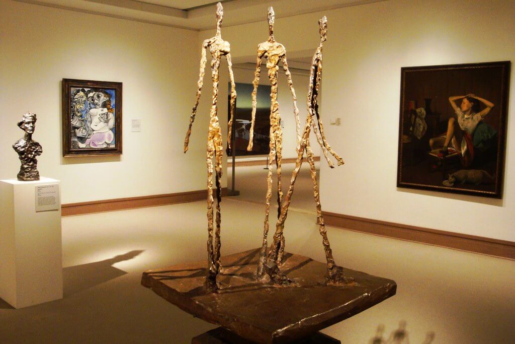 Three Men Walking II&rsquo; 1949 Alberto Giacometti.