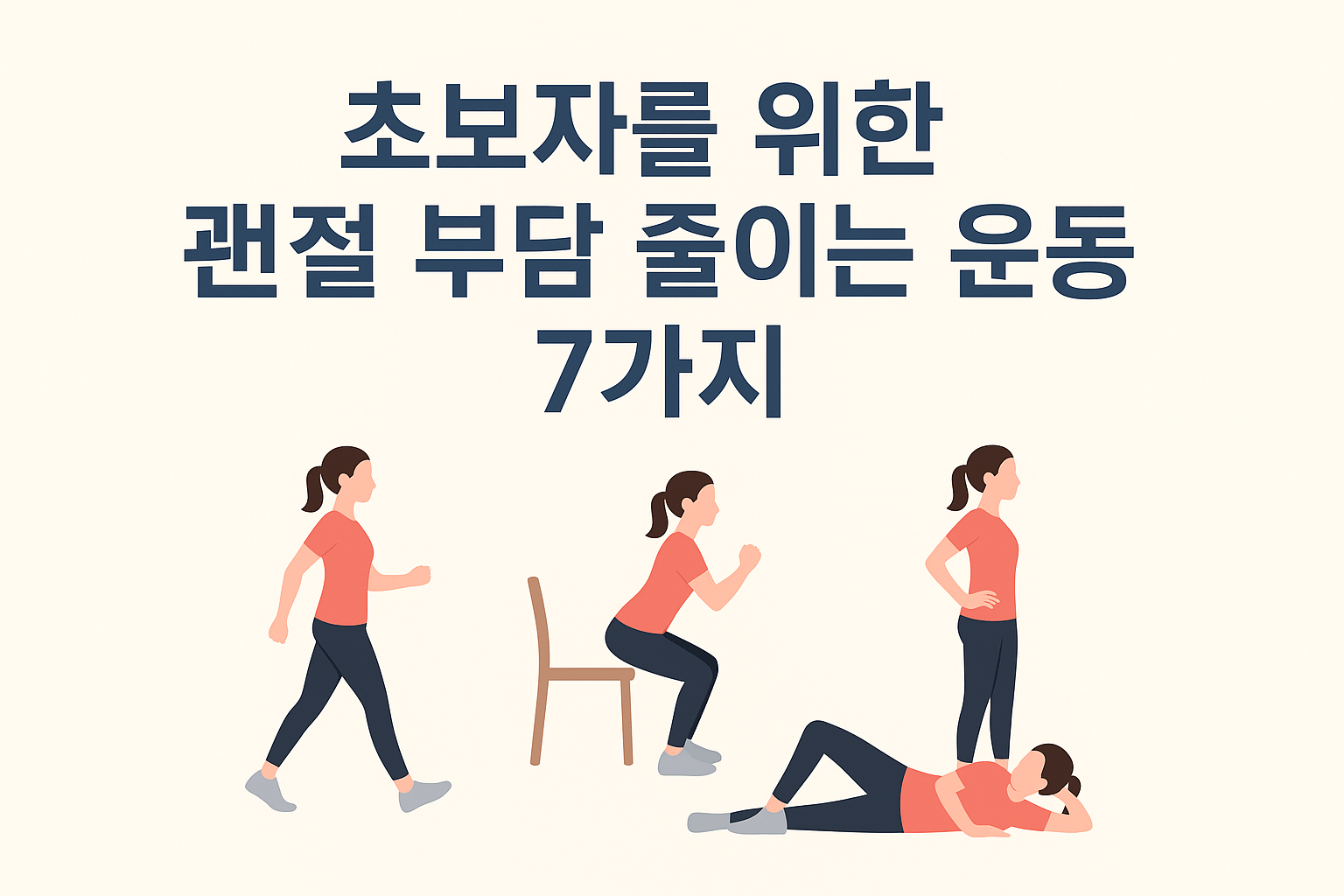 초보자를 위한 관절 부담 줄이는 운동 7가지